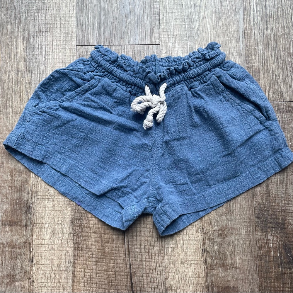 Ocean Drive High Waist Blue Shorts